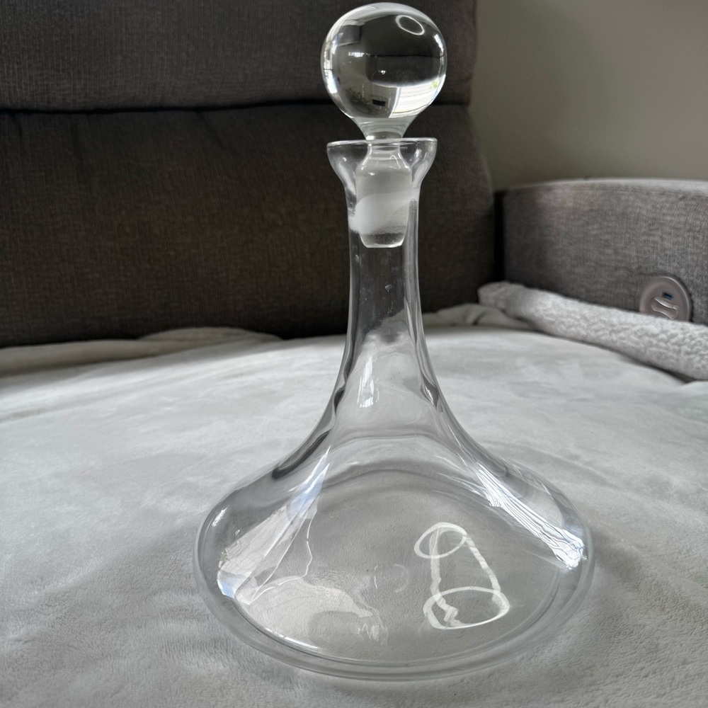 Vintage Decanter Mid Century Modern Liquor Wine Bar Ware W/ stopper